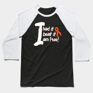 Leukemia Cancer Awareness Fight Cancer Ribbon Baseball T-Shirt